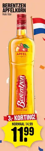 Super Dirck 3 Berentzen Apfelkorn aanbieding