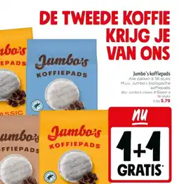 Jumbo Jumbo's koffiepads aanbieding