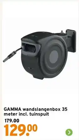 GAMMA GAMMA wandslangenbox 35 meter incl. tuinspuit aanbieding