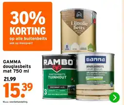 GAMMA GAMMA douglasbeits mat aanbieding