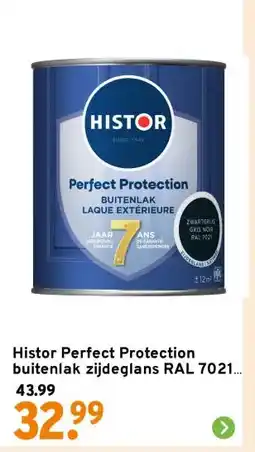 GAMMA Histor Perfect Protection buitenlak zijdeglans RAL 7021 zwartgrijs 750 ml aanbieding