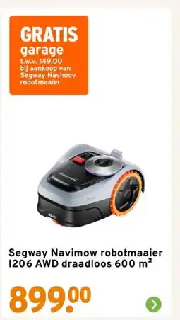 GAMMA Segway Navimow robotmaaier I206 AWD draadloos 600 m² aanbieding