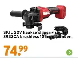 GAMMA SKIL 20V haakse slijper / slijptol 3923CA brushless 125mm (zonder accu) aanbieding