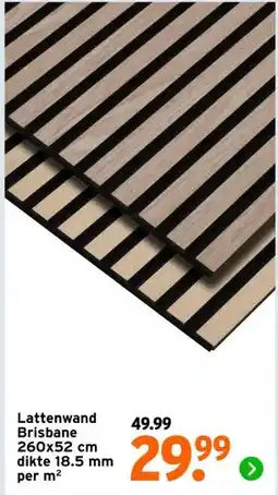 GAMMA Lattenwand Brisbane aanbieding