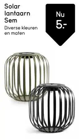 Leen Bakker Solar lantaarn Sem aanbieding