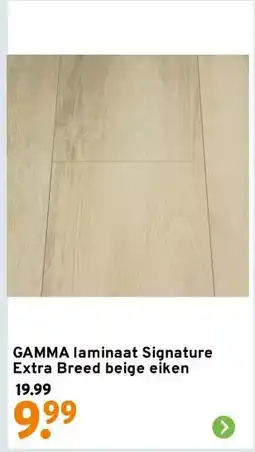 GAMMA GAMMA laminaat Signature Extra Breed beige eiken aanbieding