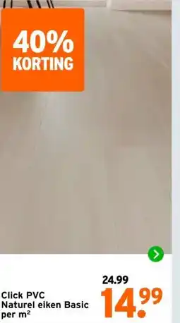 GAMMA Click PVC Naturel eiken Basic aanbieding