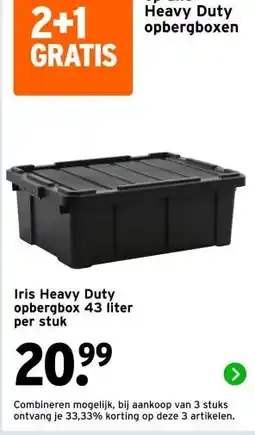 GAMMA Iris Heavy Duty opbergbox aanbieding