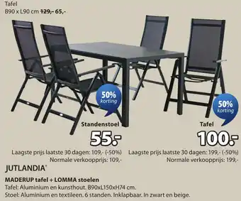 Jysk Jutlandia Maderup tafel aanbieding