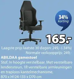 Jysk Abildaa gamestoel aanbieding