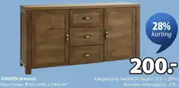 Jysk Jungen dressoir aanbieding