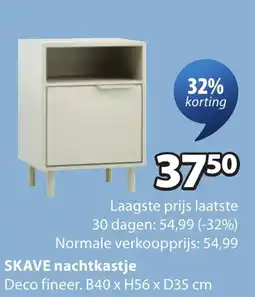 Jysk Skave nachtkastje aanbieding