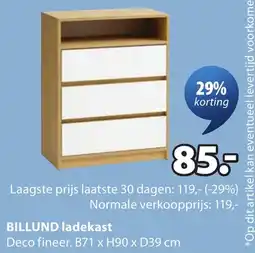 Jysk Billund ladekast aanbieding