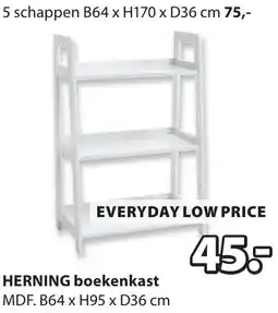 Jysk Herning boekenkast aanbieding