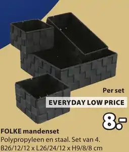 Jysk Folke mandenset aanbieding