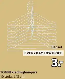 Jysk Tonni kledinghangers aanbieding