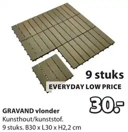 Jysk Gravand vlonder aanbieding