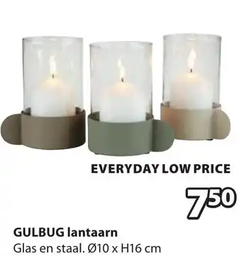 Jysk Gulbug lantaarn aanbieding
