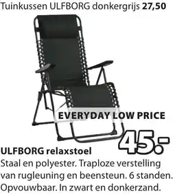 Jysk Ulfborg relaxstoel aanbieding