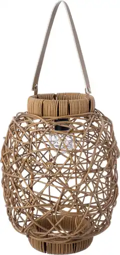 Intratuin Intratuin lantaarn Savi bruin D 24 H 31,5 cm aanbieding