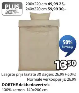 Jysk Dorthe dekbedovertrek aanbieding