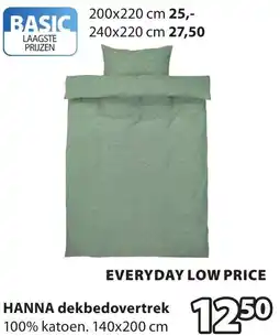Jysk Hanna dekbedovertrek aanbieding