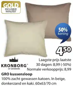 Jysk Gro kussensloop aanbieding