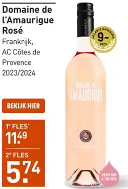 Gall & Gall Domaine de l'Amaurigue Rosé aanbieding