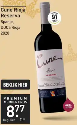 Gall & Gall Cune Rioja Reserva aanbieding