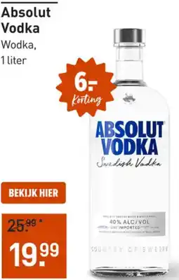 Gall & Gall Absolut Vodka aanbieding