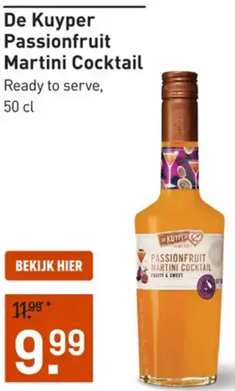 Gall & Gall De Kuyper Passionfruit Martini Cocktail aanbieding
