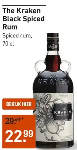 Gall & Gall The Kraken Black Spiced Rum aanbieding