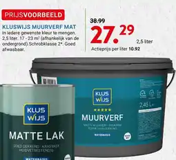 Kluswijs Kluswijs muurverf mat aanbieding