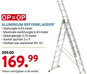 Aluminium reformladder