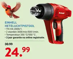 Kluswijs Einhell heteluchtpistool aanbieding