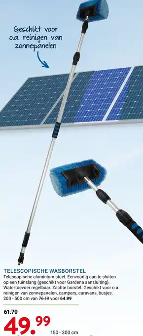 Telescopische wasborstel