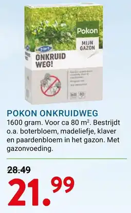 Kluswijs Pokon onkruidweg aanbieding