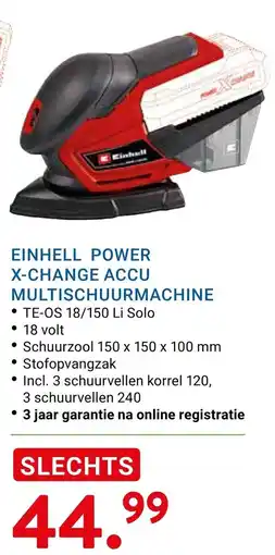 Kluswijs Einhell power x-change accu multischuurmachine aanbieding