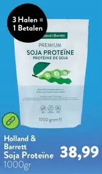 Holland & Barrett Soja Proteïne aanbieding