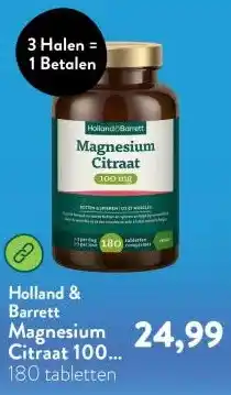 Holland & Barrett Magnesium Citraat 100 mg aanbieding