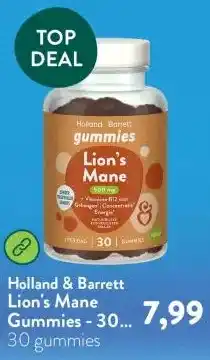Holland & Barrett Lion's Mane Gummies - 30 gummies aanbieding
