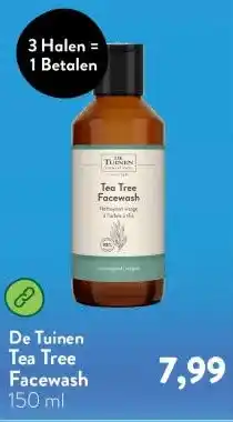 Holland & Barrett Tea Tree Facewash aanbieding