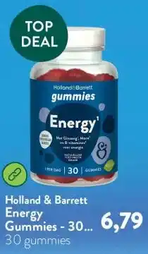 Holland & Barrett Energy Gummies - 30 gummies aanbieding