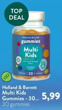 Holland & Barrett Multi Kids Gummies - 30 gummies aanbieding