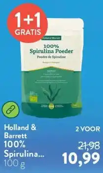 Holland & Barrett 100% Spirulina Poeder Biologisch aanbieding
