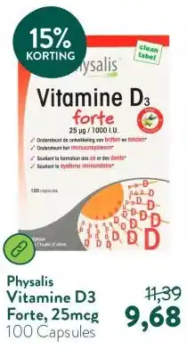 Holland & Barrett Vitamine D3 Forte, 25mcg aanbieding