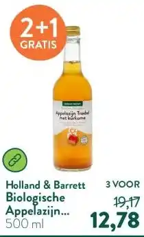 Holland & Barrett Biologische Appelazijn Troebel Kurkuma aanbieding