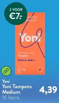 Holland & Barrett Yoni Tampons Medium aanbieding
