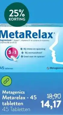 Holland & Barrett Metarelax - 45 tabletten aanbieding