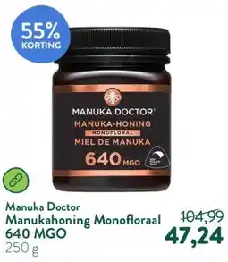 Holland & Barrett Manukahoning Monofloraal 640 MGO aanbieding